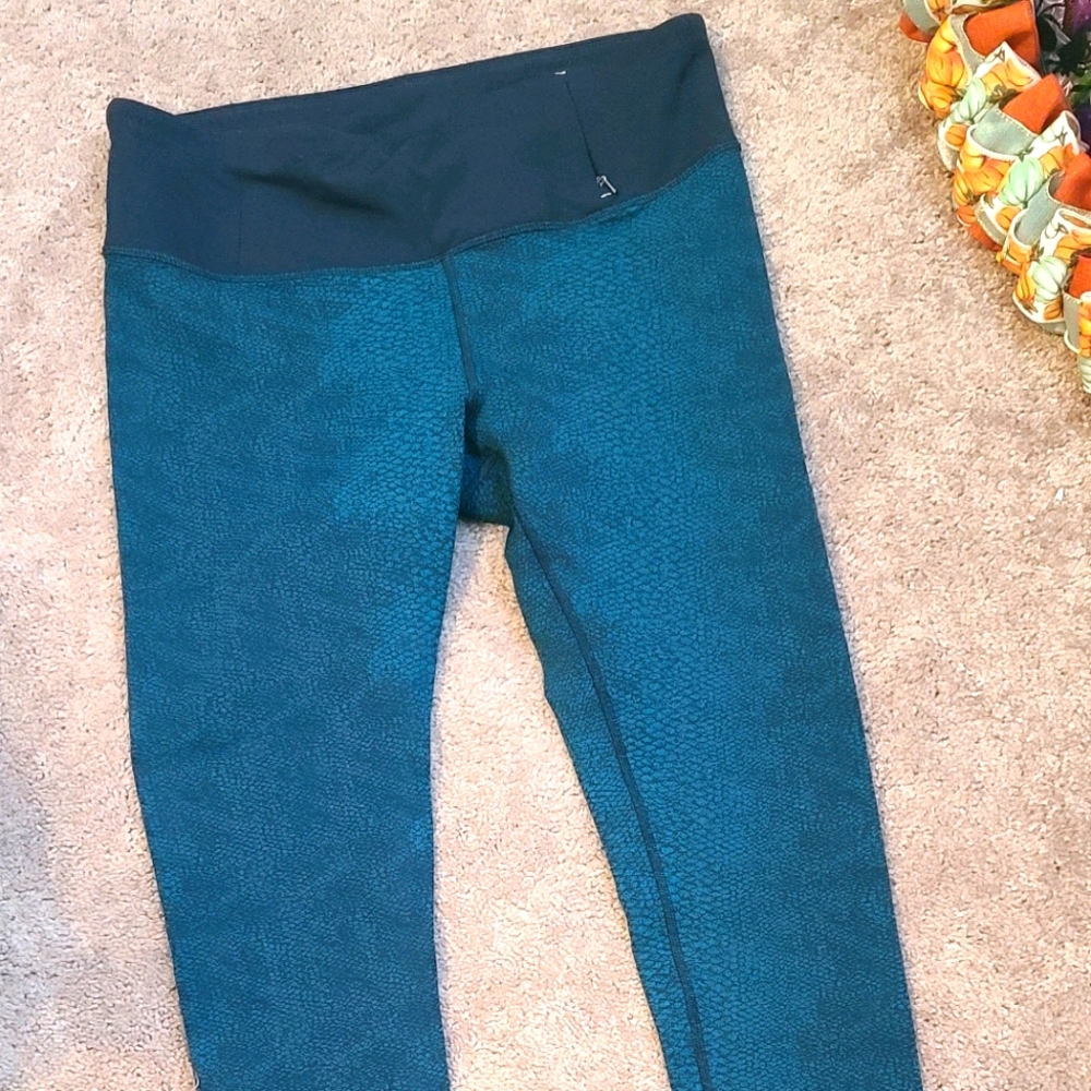Calia turquoise and black legging